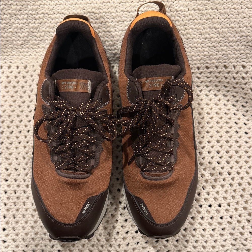 New Balance Men's FuelCell 2190 trail running shoe in True Brown/Black Coffee 13